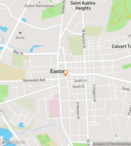 Map of scavenger hunt walking tour for Easton‘s Exciting Expedition