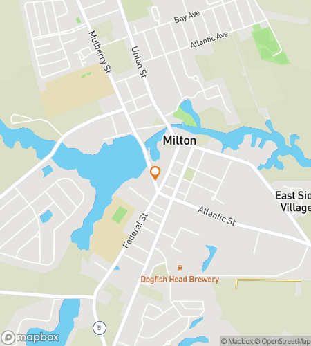 Map of scavenger hunt walking tour for Milton Delaware Scavenger Hunt