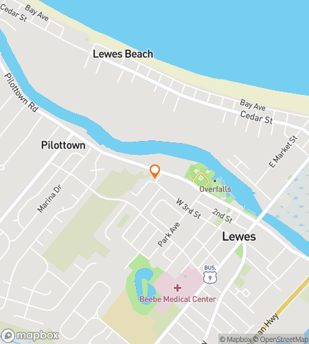 Map of scavenger hunt walking tour for Lewes Loot & Laughter Hunt