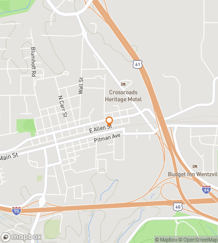 Mapa scavenger hunt procházky pro Wentzville Whimsical Wonders Hunt