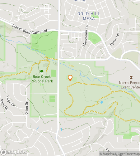 Map of scavenger hunt walking tour for Bearfoot Explorers: The Creekside Park Pursuit