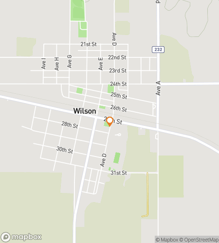 Mapa procházkového turné s honbou za pokladem pro Wilsonovu divokou dobrodružnou jízdu centrem města