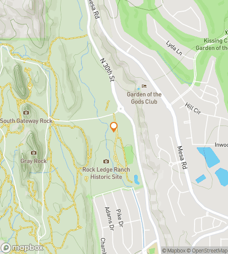 Карта пешеходного квеста «Причудливое странствие» по Западному Колорадо-Спрингс