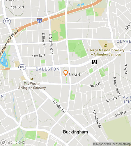 Map of scavenger hunt walking tour for Downtown Arlington Hunt