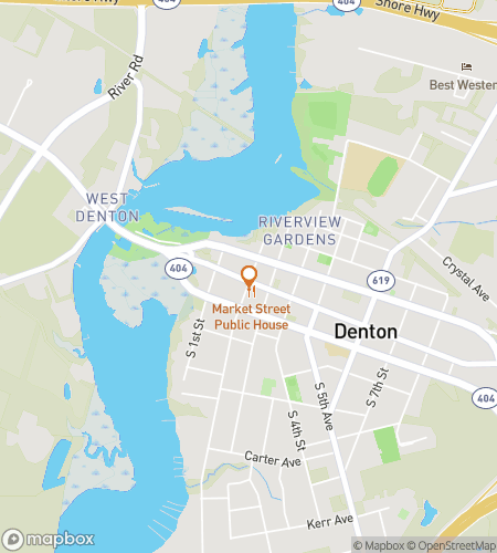 Map of scavenger hunt walking tour for Denton‘s Dazzling Downtown Dash