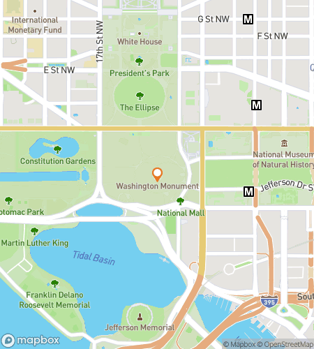 Map of scavenger hunt walking tour for Monuments and More at the National Mall