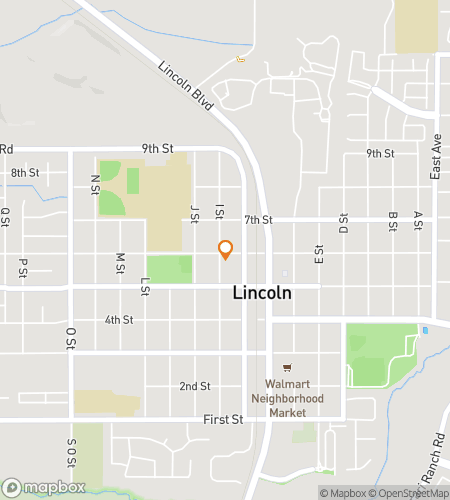 Map of scavenger hunt walking tour for Lincoln Railtown Remix Adventure