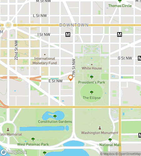 Map of scavenger hunt walking tour for All Things Washington