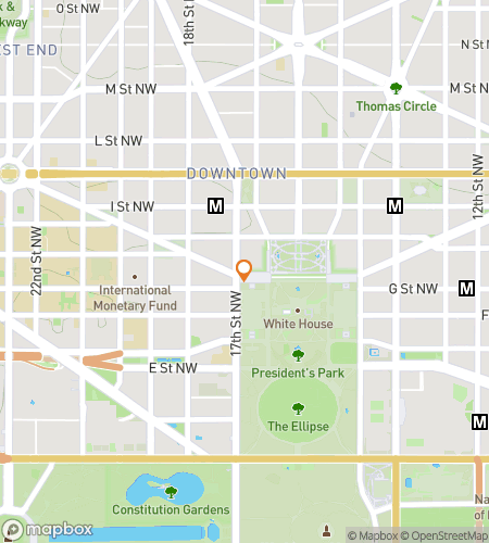 Map of scavenger hunt walking tour for Capitol Hauntings of D.C.