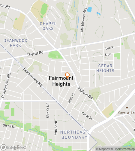 Map of scavenger hunt walking tour for Cedar Heights Hidden Hoorah Hunt