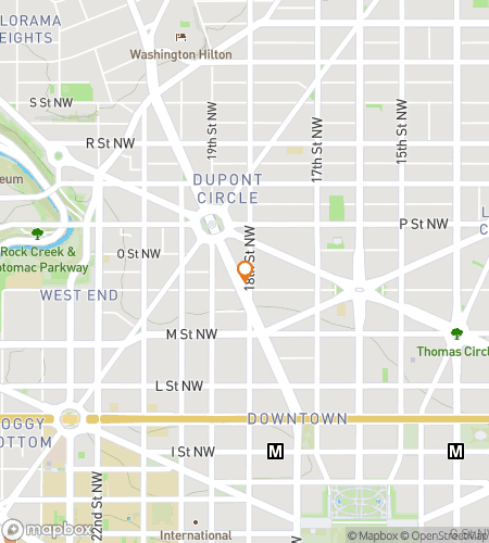 Map of scavenger hunt walking tour for Wildin Out Washington DC Bar Crawl