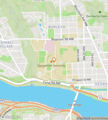 Map of scavenger hunt walking tour for Georgetown Gallivanting Gadgeteers Hunt