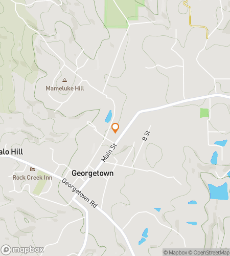 Map of scavenger hunt walking tour for Georgetown Gold Rush Romp