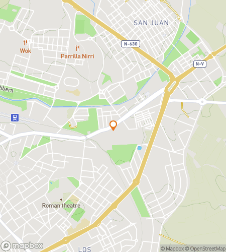 Carte de la visite à pied de la chasse au trésor pour "Quand à Mérida… Chassez comme un Romain !"