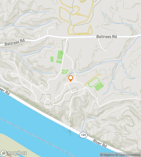 Map of scavenger hunt walking tour for Prowling for Puzzles: Principia College Edition