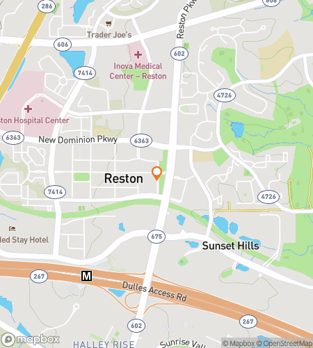 Map of scavenger hunt walking tour for No Respite (for Art) in Reston - Art Walk