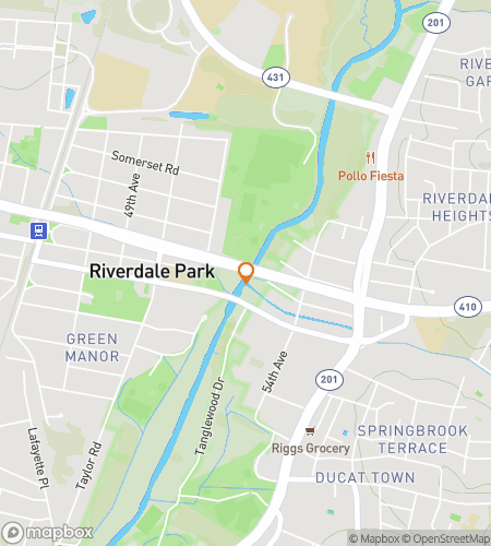 Mapa pěší prohlídky s lovcem pokladů pro Riverdalovu divokou honbu za pokladem