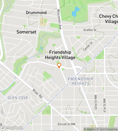 Карта пешеходного квеста по району Friendship Heights Adventure