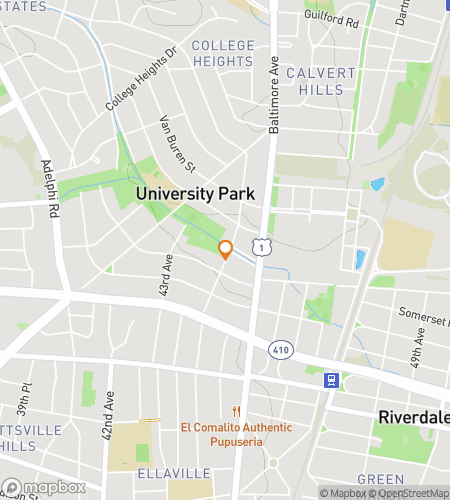 Map of scavenger hunt walking tour for Terps‘ Uptown Treasure Hunt