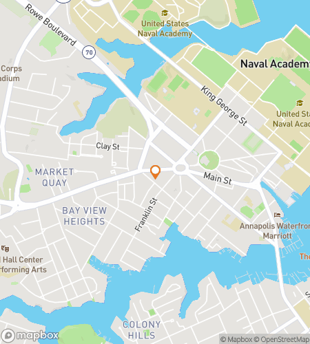 Карта пешеходного квеста по барам Аннаполиса, Мэриленд