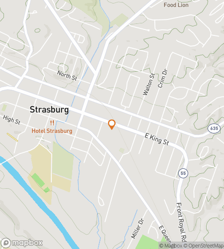 स्ट्रैसबर्ग शेनानिगन्स स्टार के लिए स्कैवेंजर हंट वॉकिंग टूर का नक्शा