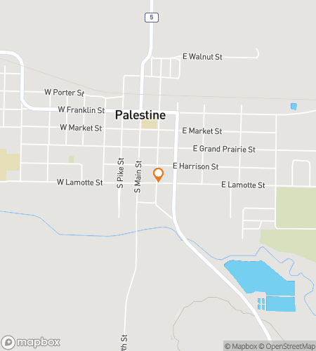 Map of scavenger hunt walking tour for Palestine Puzzling Pursuit