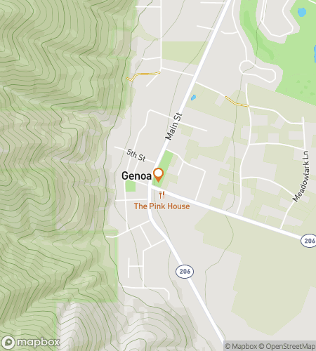 Map of scavenger hunt walking tour for Genoa Giggles Galore Hunt