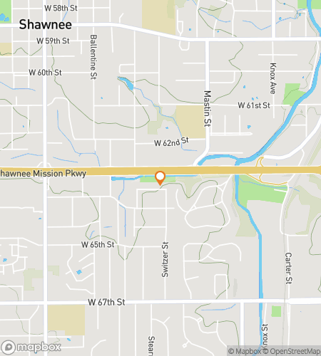 Mapa spacerowej gry terenowej po ukrytym Shawnee&colon; Creekside Trails & City Finds