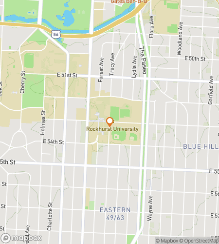 Map of scavenger hunt walking tour for Campus Chronicles: Rockhurst Edition