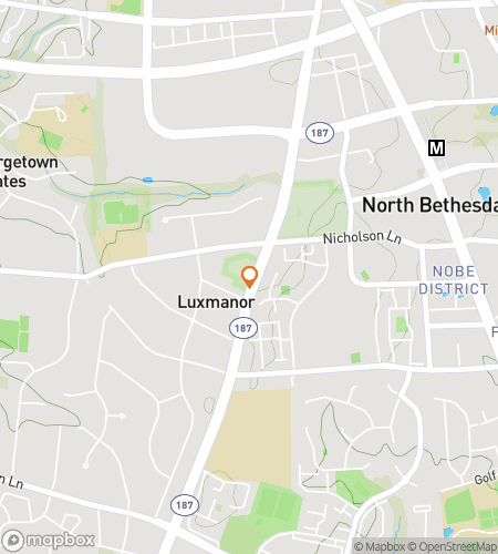 Map of scavenger hunt walking tour for Bethesda‘s Bountiful Bonanza Hunt