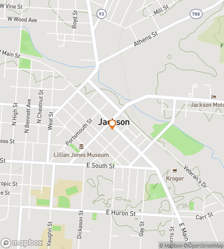 Map of scavenger hunt walking tour for Jacktown Jamboree Scavenger Hunt