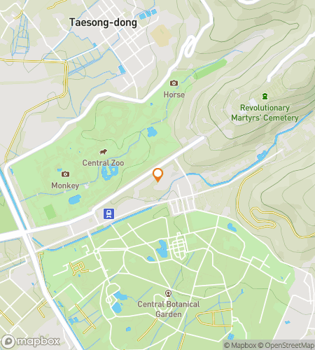 Map of scavenger hunt walking tour for From Monuments to Mountains: The Pyongyang Adventure