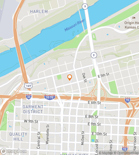 Map of scavenger hunt walking tour for KC Icons Urban Expedition