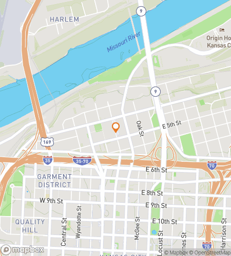 Map of scavenger hunt walking tour for We Sell Adventures at River Market