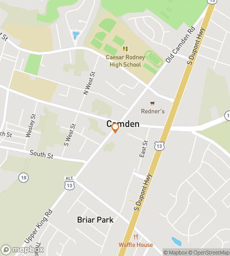 Map of scavenger hunt walking tour for Camden‘s Dazzling Downtown Dash