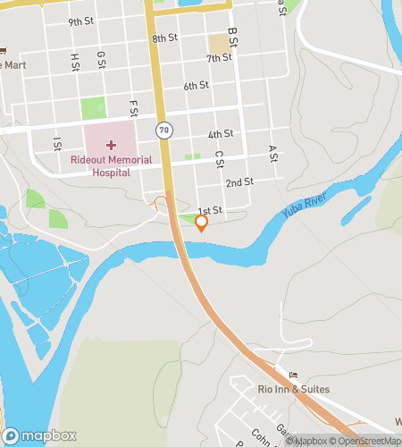 Map of scavenger hunt walking tour for Marysville Mischief & Mystery Hunt