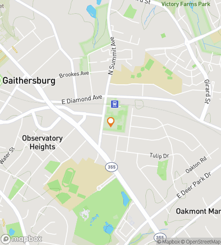Map of scavenger hunt walking tour for Gaithersburg Giddy-Up Galore