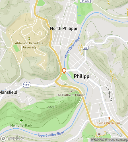 फिलिप्पी फन-टास्टिक ट्रेजर हंट के लिए स्कैवेंजर हंट वॉकिंग टूर का नक्शा