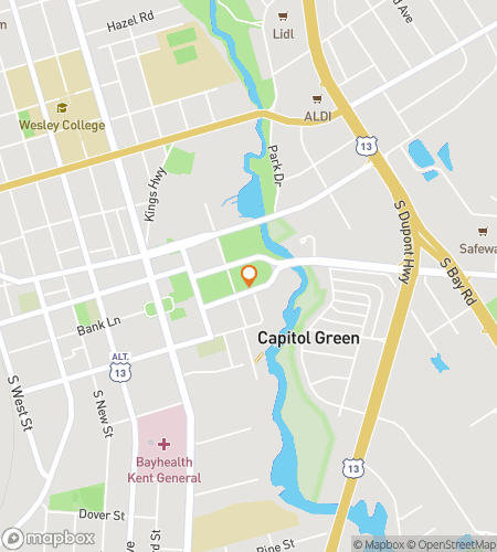 Map of scavenger hunt walking tour for Jewel Among States