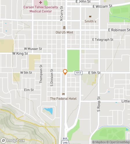 מפת סיור הליכה לחיפוש אוצרות עבור סיור הפאבים בקרסון סיטי