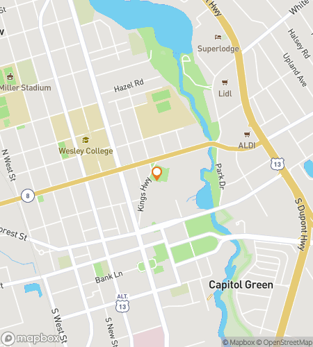 Map of scavenger hunt walking tour for Dover Ghost Hunt