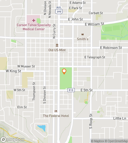 Hartă tur pietonal de vânătoare de comori pentru Găsește-ți Norocul în Carson