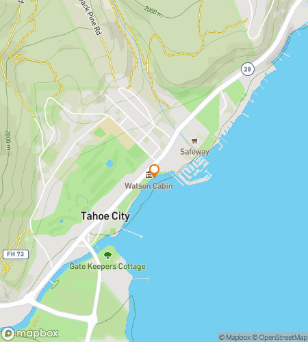 Hartă a turului pietonal de vânătoare de comori pentru Lake Tahoe Ghost Hunt