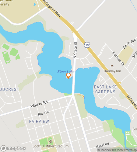 Map of scavenger hunt walking tour for Dover Delaware Bar Crawl