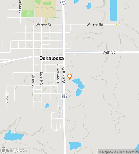 Map of scavenger hunt walking tour for  Oskaloosa scavenger hunt