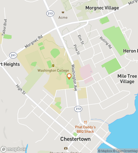 Map of scavenger hunt walking tour for Chestertown Chasers‘ Treasure Hunt