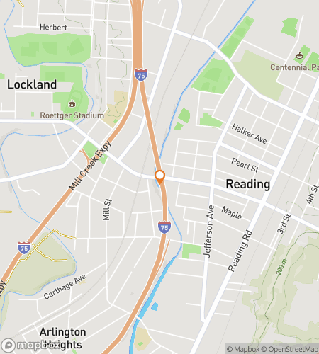 Map of scavenger hunt walking tour for Lockland‘s Lively Loot Hunt