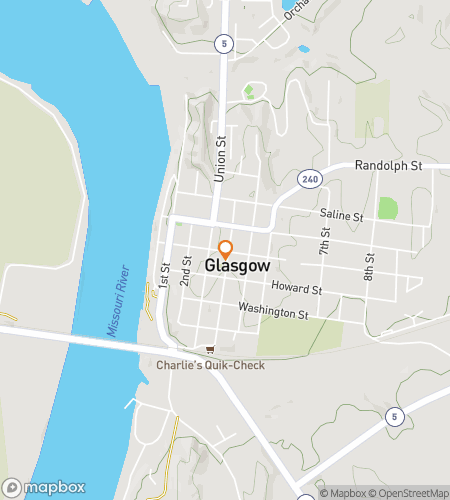 Map of scavenger hunt walking tour for Glasgows Downtown Delight Hunt