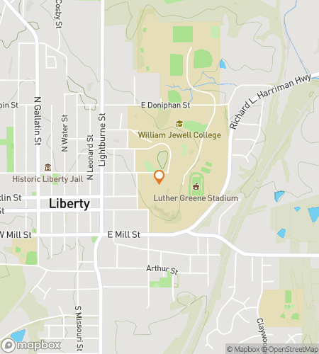 William Jewell College Hunt için scavenger hunt yürüyüş turu haritası