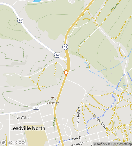 Map of scavenger hunt walking tour for Take the Lead in Leadville!